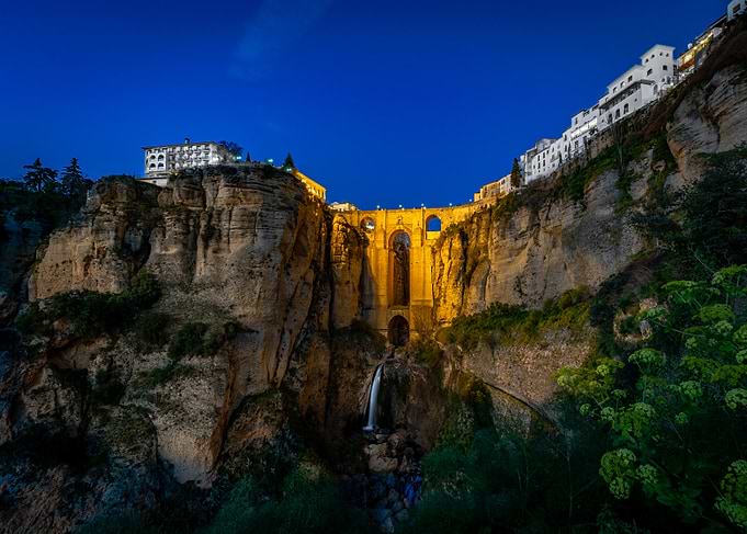 Puente Nuevo Bridge at Night, Ronda