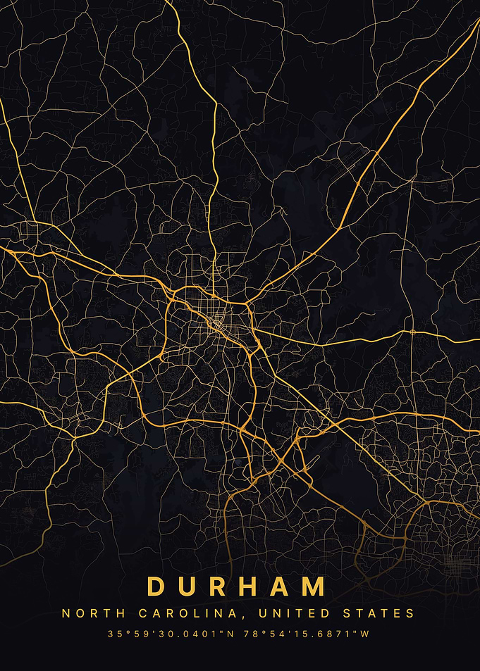Durham, North Carolina Map