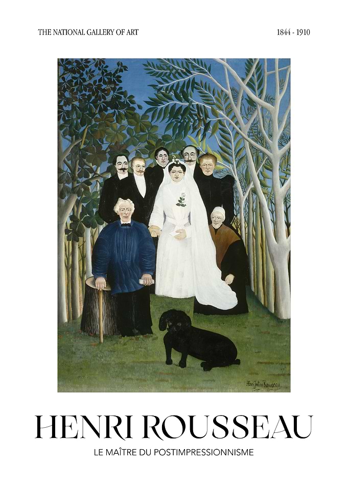 Henri Rousseau's The Wedding Party Painting