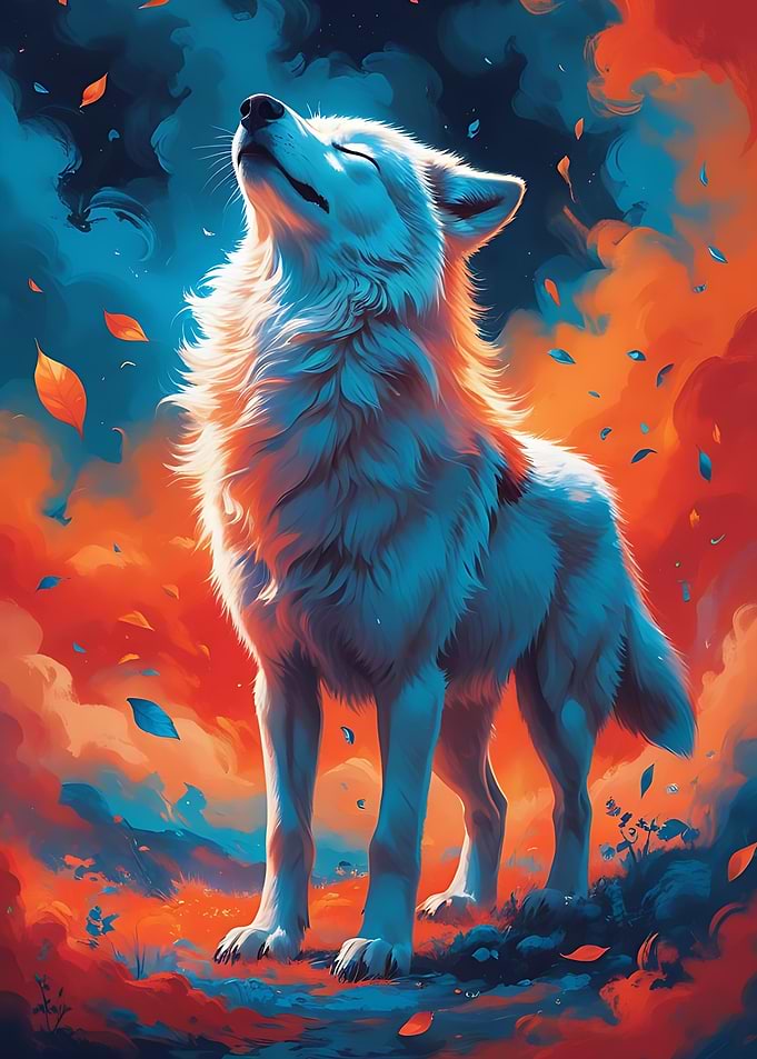 Wolf in Autumnal Hues