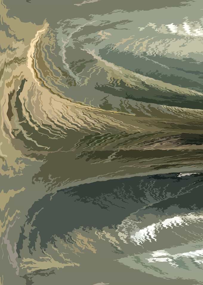 Abstract Earth Tone Swirls SHA5