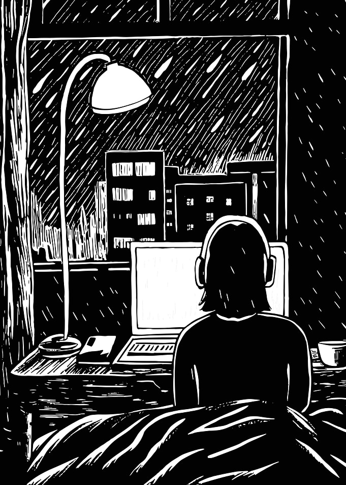 Rainy Night Study