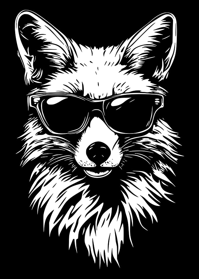 Cool Fox with Sunglasses