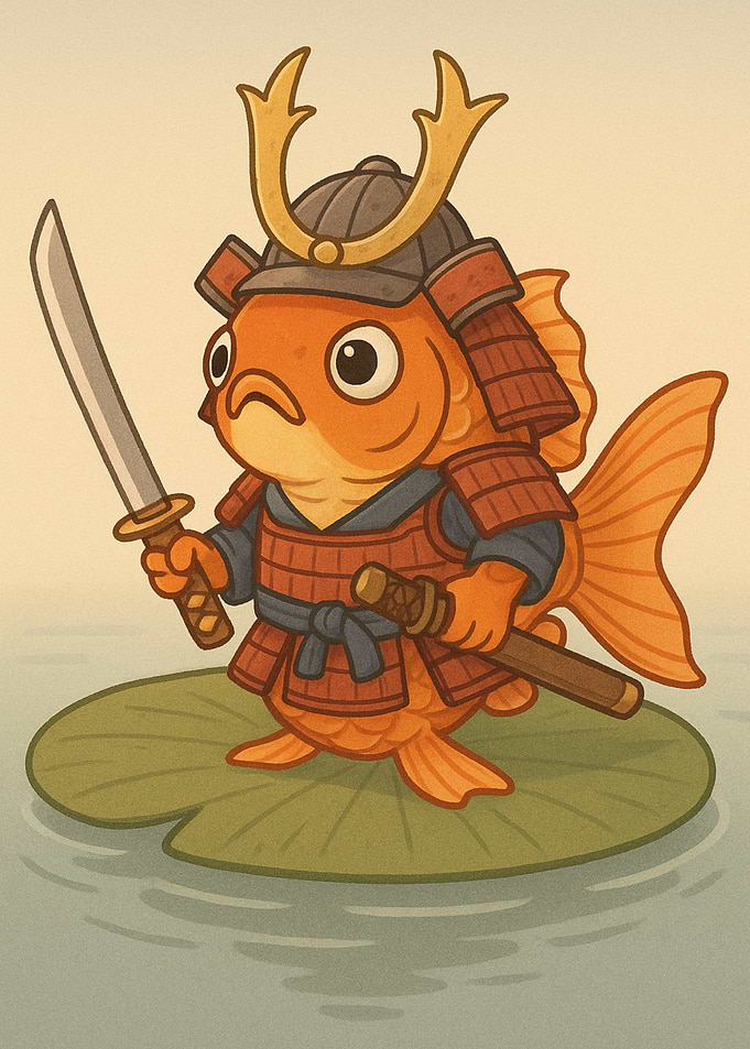 Samurai Goldfish Warrior