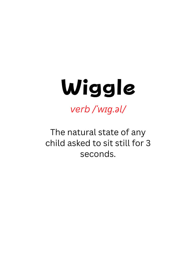 Wiggle Definition Funny Text Art