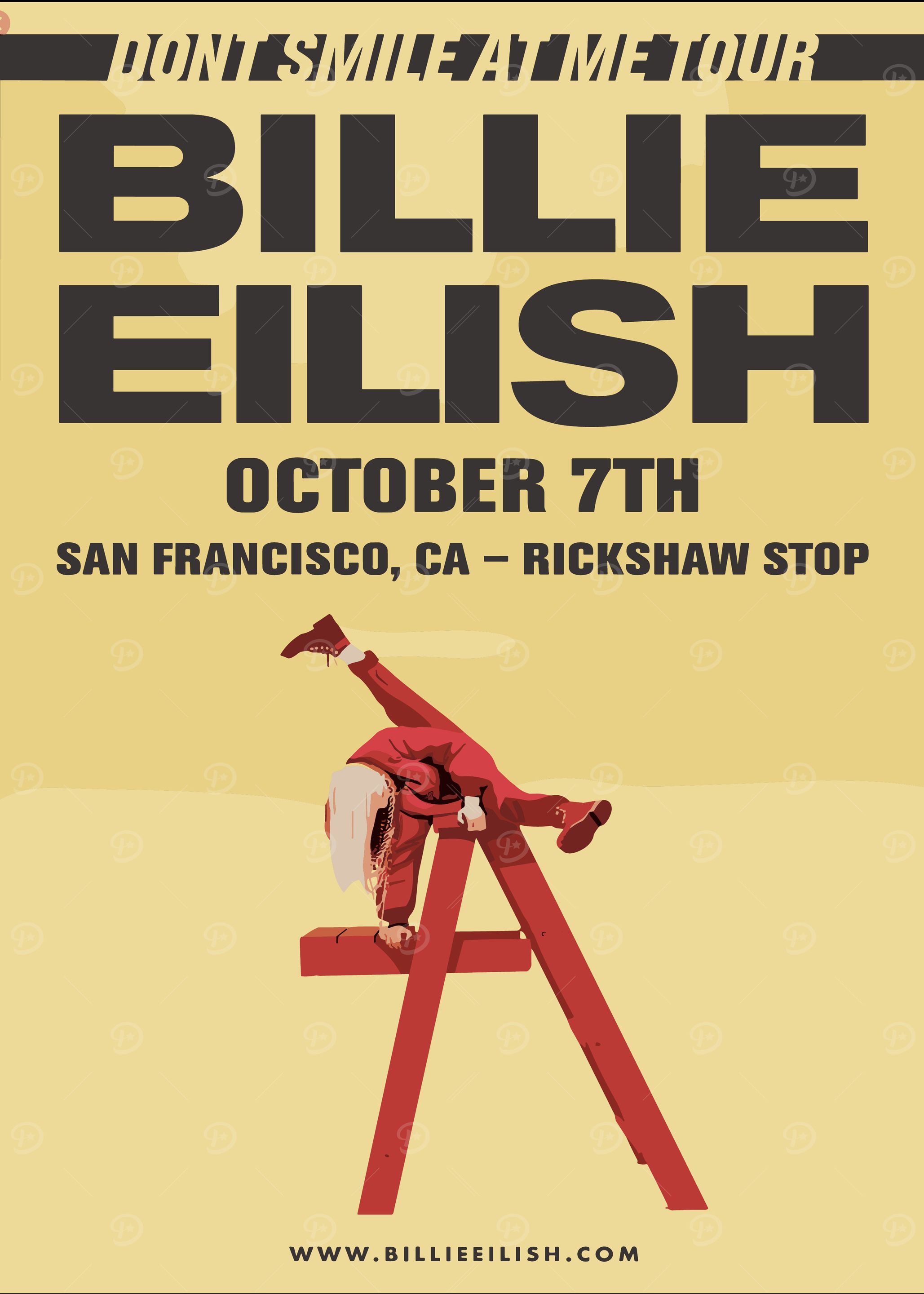Billie Eilish Don't Smile At Me Tour
