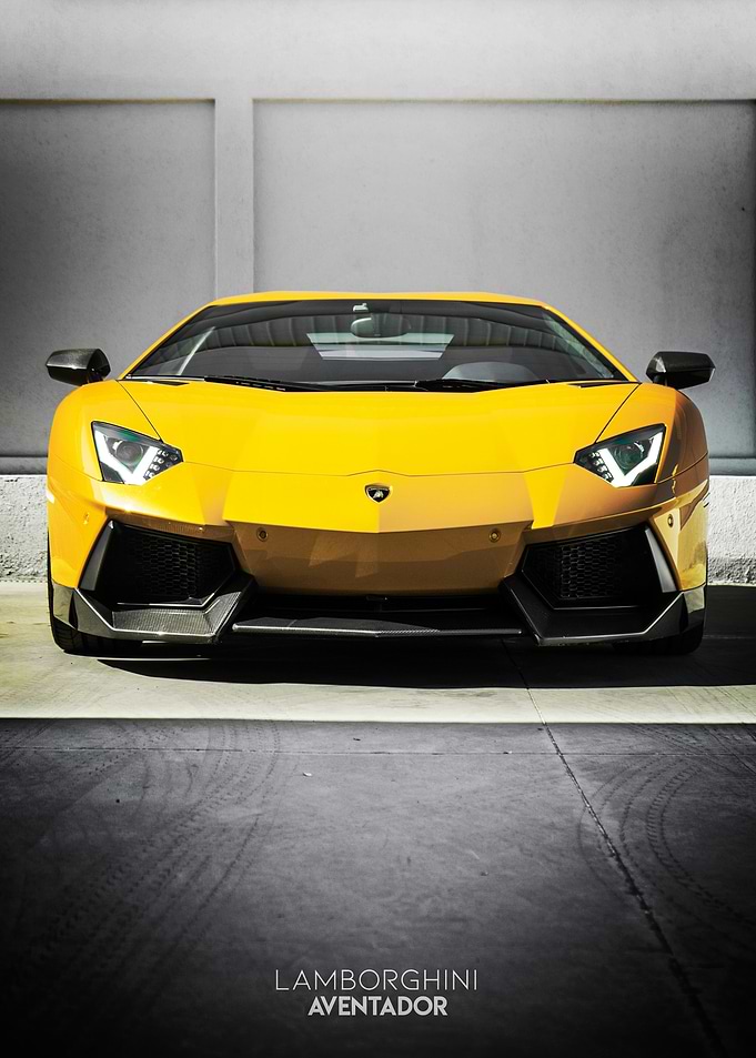Lamborghini Aventador Front View