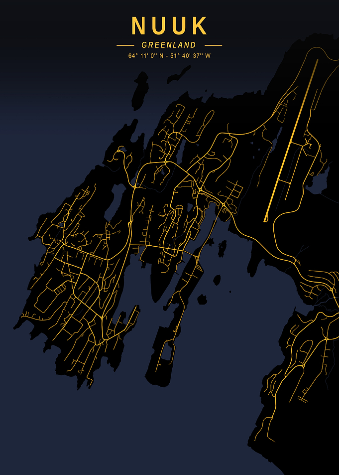 Nuuk Golden City Map