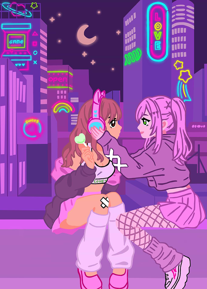Neon Cityscape