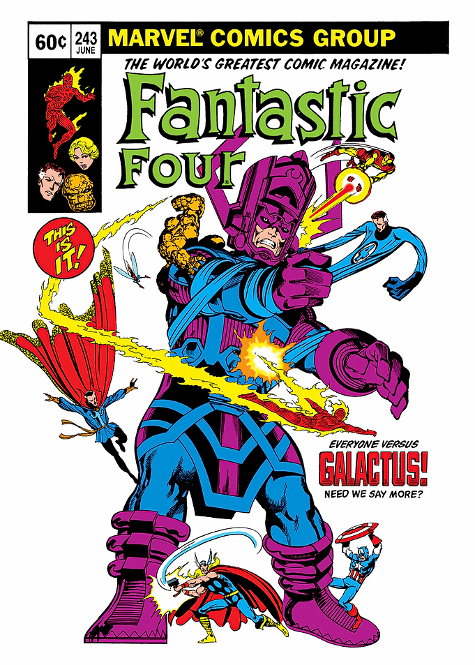 Fantastic Four Classic Comic Cover Galactus