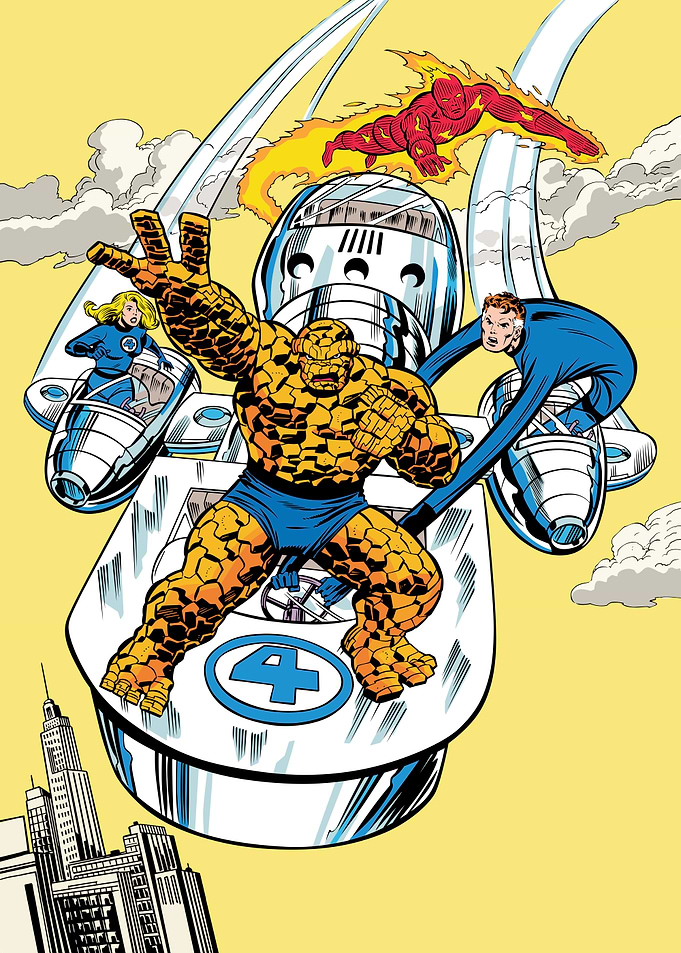 Fantastic Four Classic Retro Group Vehicle
