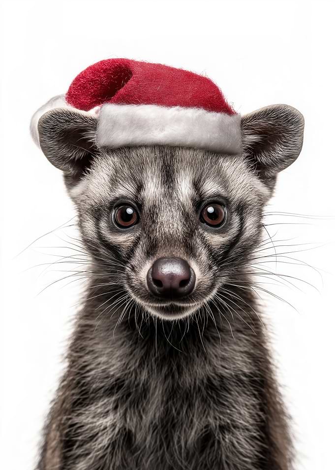 Civet Christmas Portrait