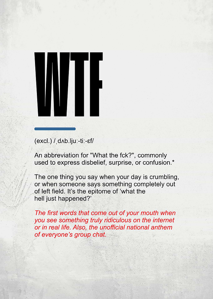 WTF Definition Text Art