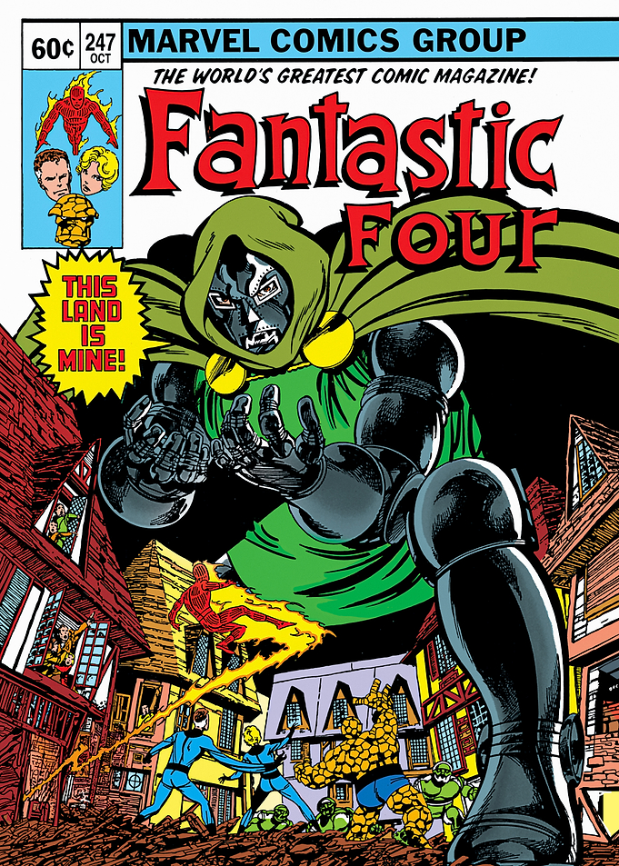 Fantastic Four Classic Comic Cover Huge Doctor Doom