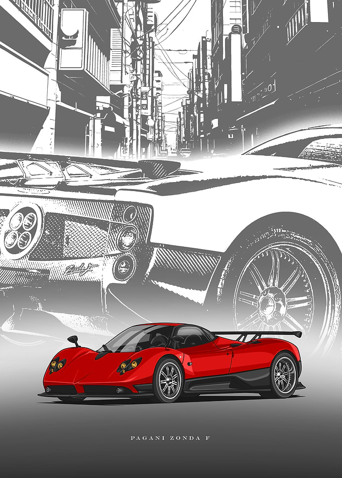 Red Pagani Zonda F