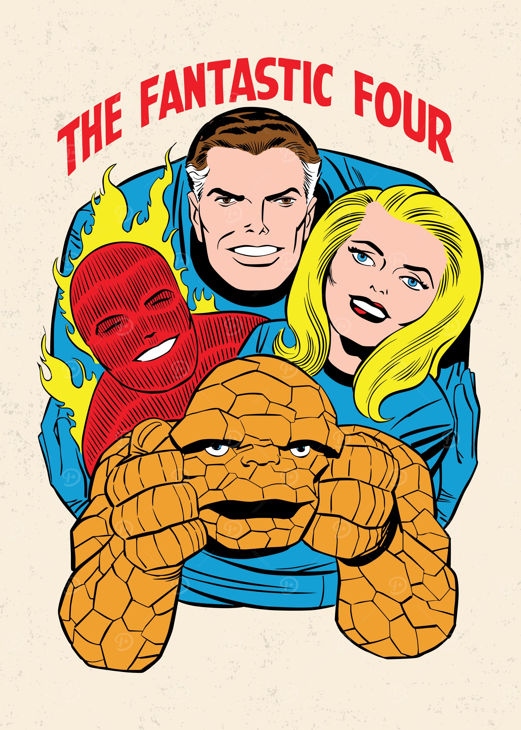 Fantastic Four Classic Retro Family