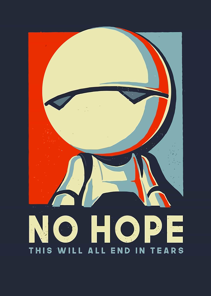 No Hope Robot Propaganda Poster