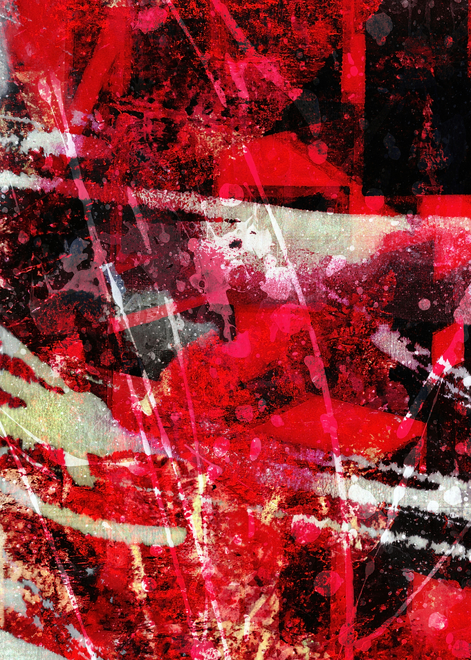 Abstract Red and Black Grunge