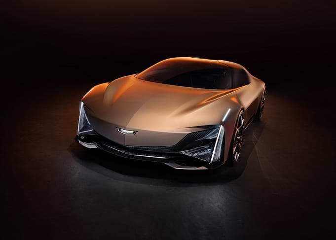 Sleek Bronze Cadillac Concept Car