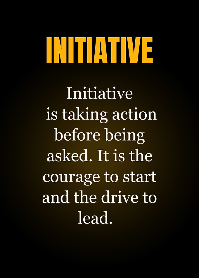 Initiative Motivational Quote