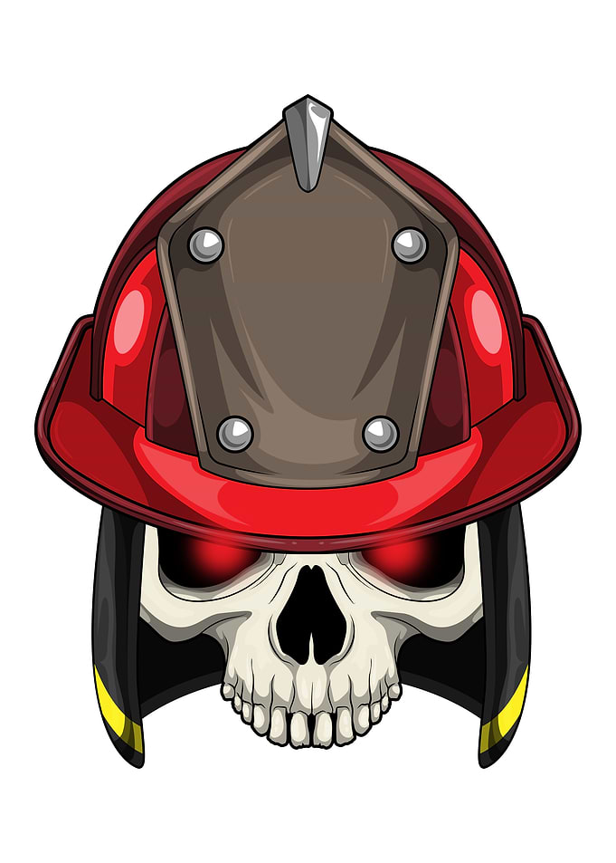 Skull Firefighter Fire department