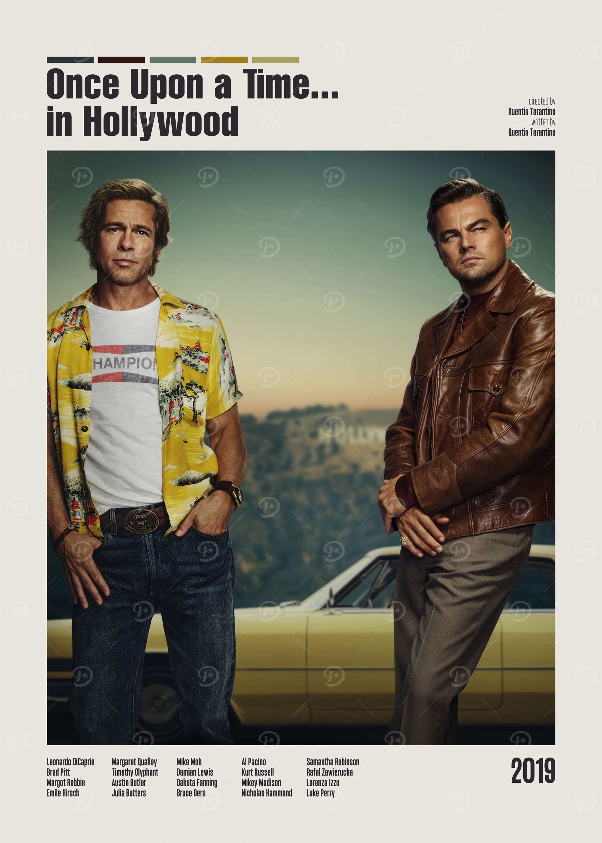 Once upon a time in hollywood Posters Online - Shop Unique Metal