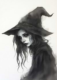watercolor witch