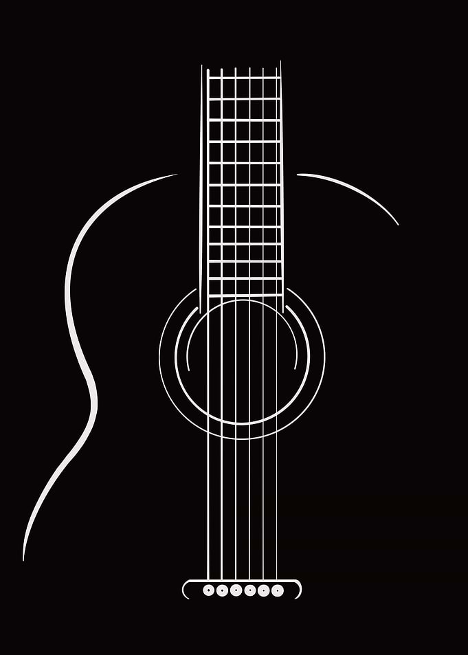 Minimalist Guitar Art