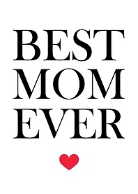 Best Mom Ever Sentimental Mother’s Day Wall Art Gift