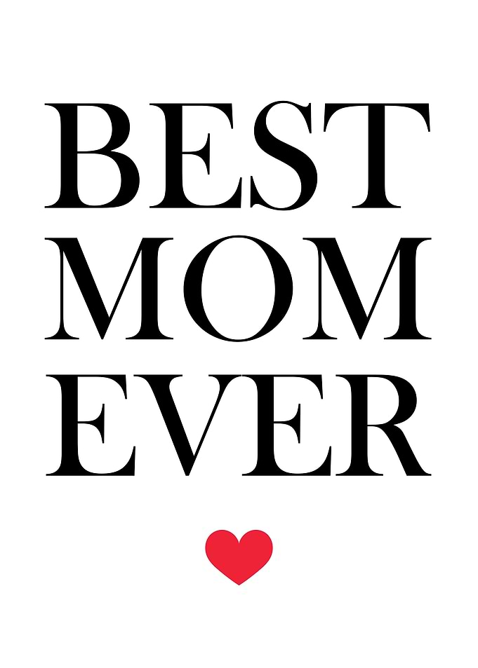 Best Mom Ever Sentimental Mother’s Day Wall Art Gift