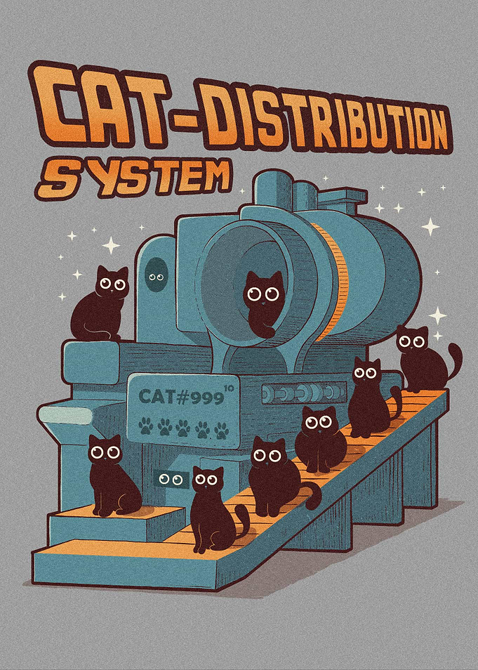 Cat-Distribution System Illustration