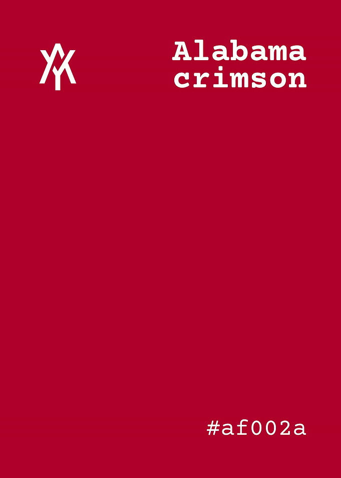 Alabama Crimson Color Palette