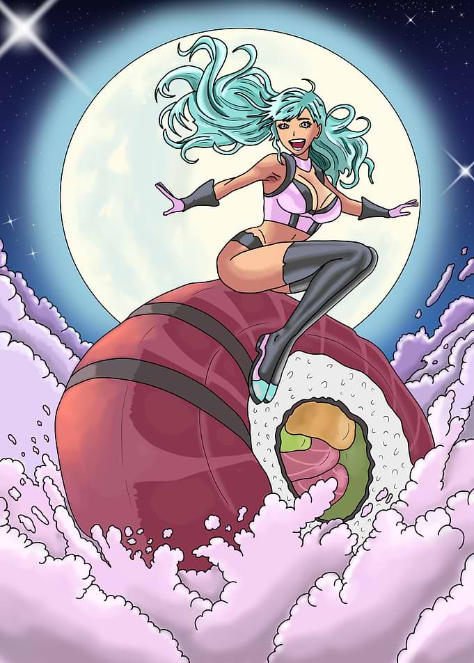 Sushi Rider in the Sky
