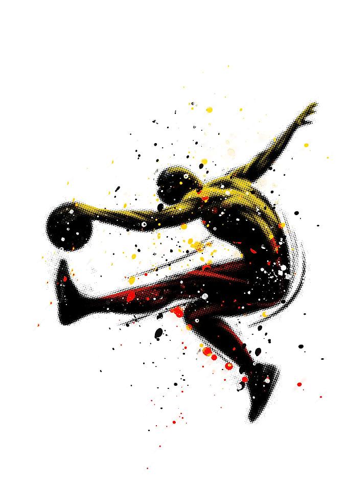 Basketball Player in Action