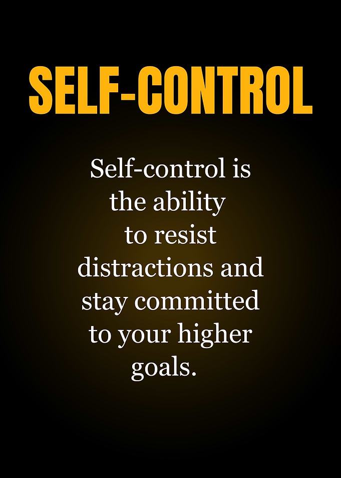 Self-Control Inspirational Quote