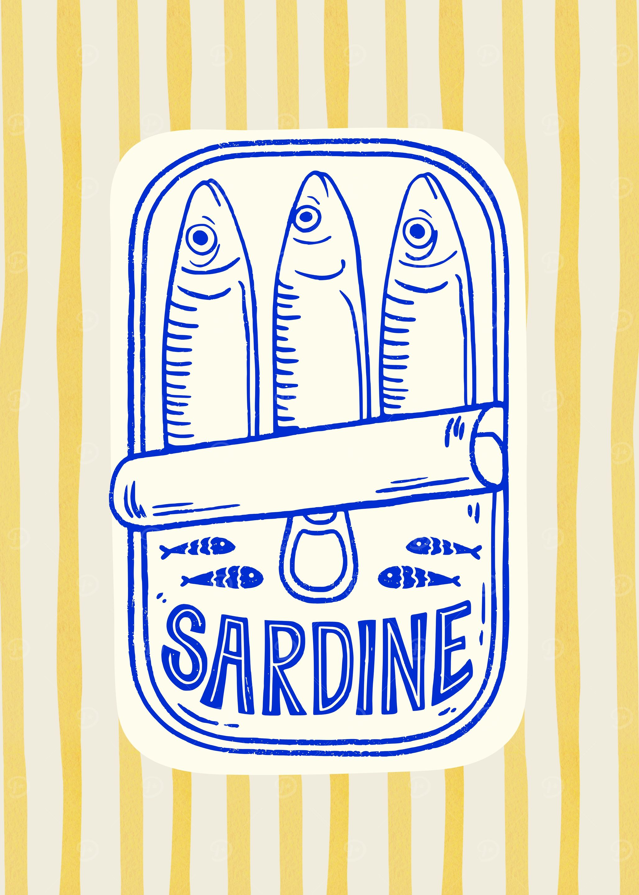 Sardine Can Illustration