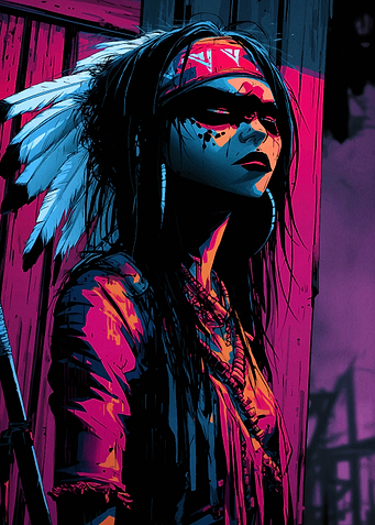 Native American Woman Portrait