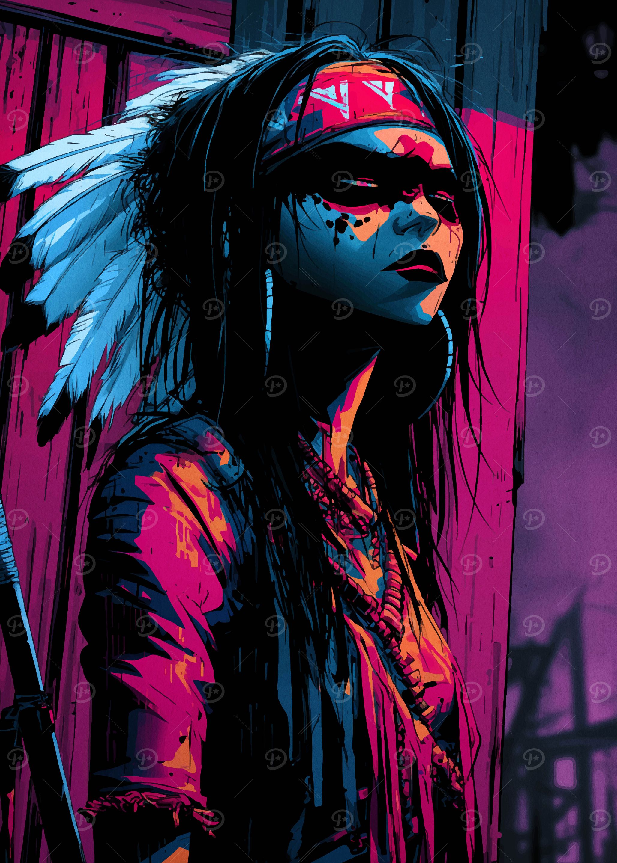 Native American Woman Portrait