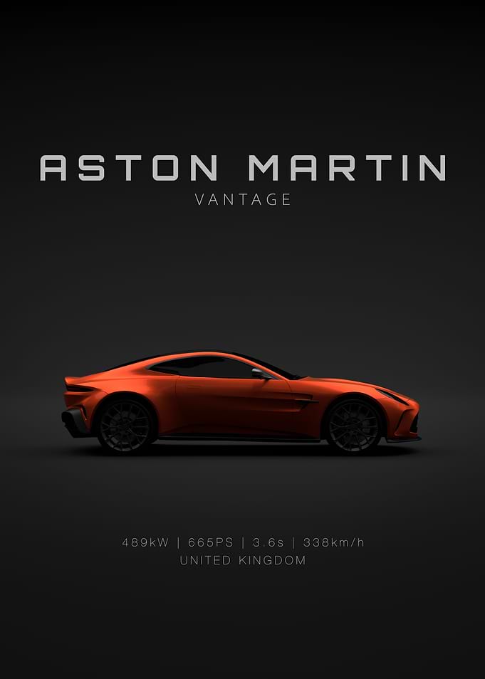 Specs Aston Martin Vantage 2024 Orange