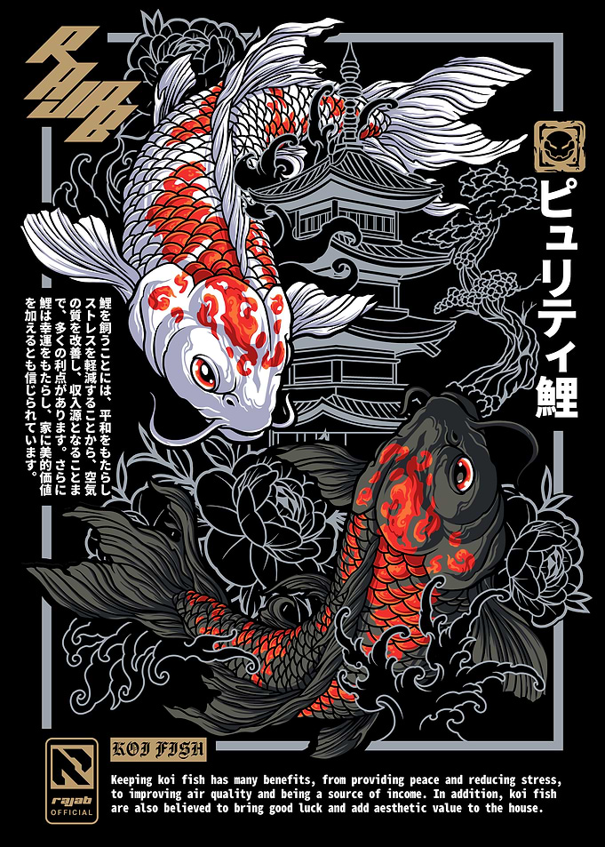 Koi Fish Purity Illustration