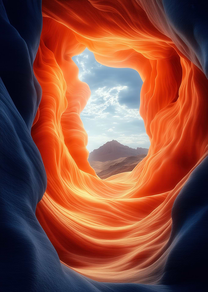 Abstract Canyon View