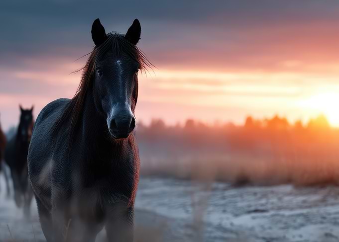 Horses at Sunset