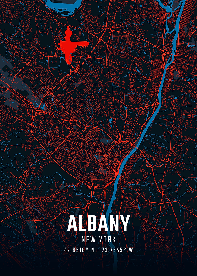 Albany New York City Map