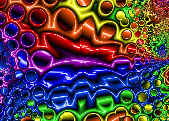'Chinese Checkers' Abstract Fractal Art