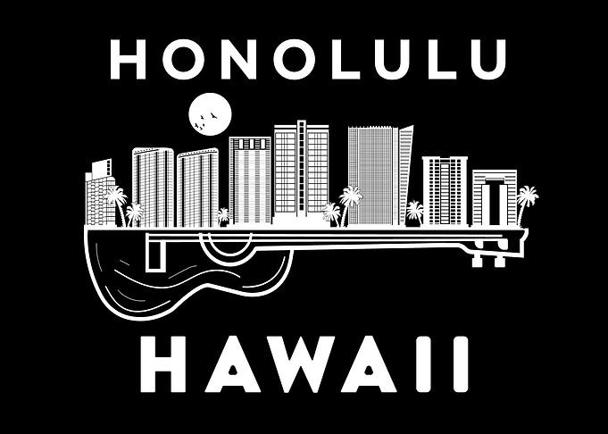Honolulu Skyline Music Hawaii Honolulu Souvenir Honolulu