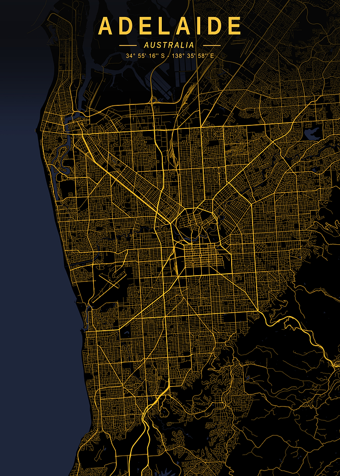 Adelaide Golden City Map