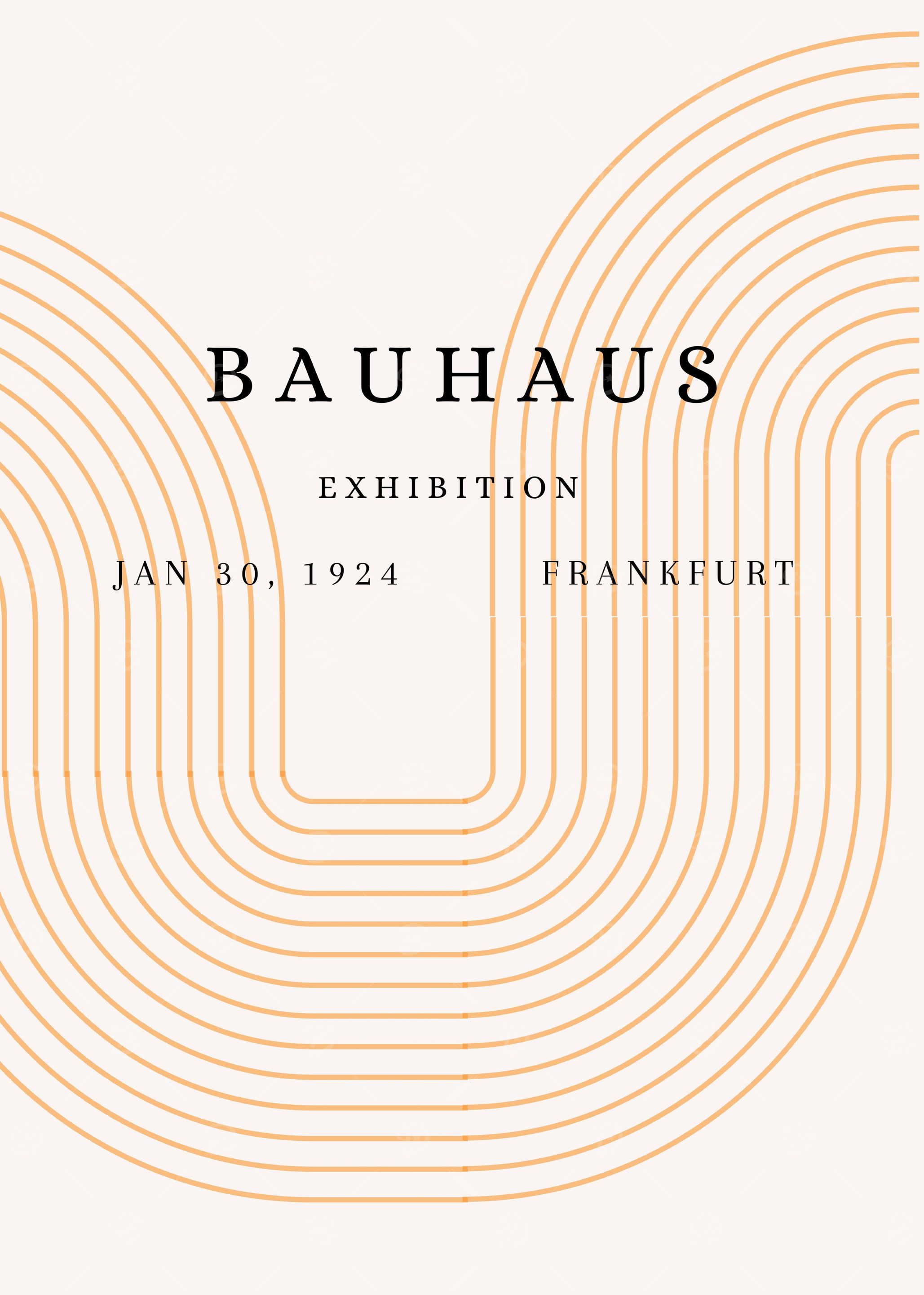 Bauhaus Exhibition Poster, Frankfurt 1924