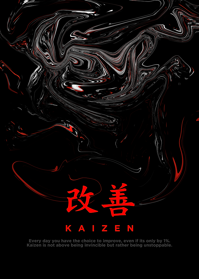 Kaizen - Japanese Word Art