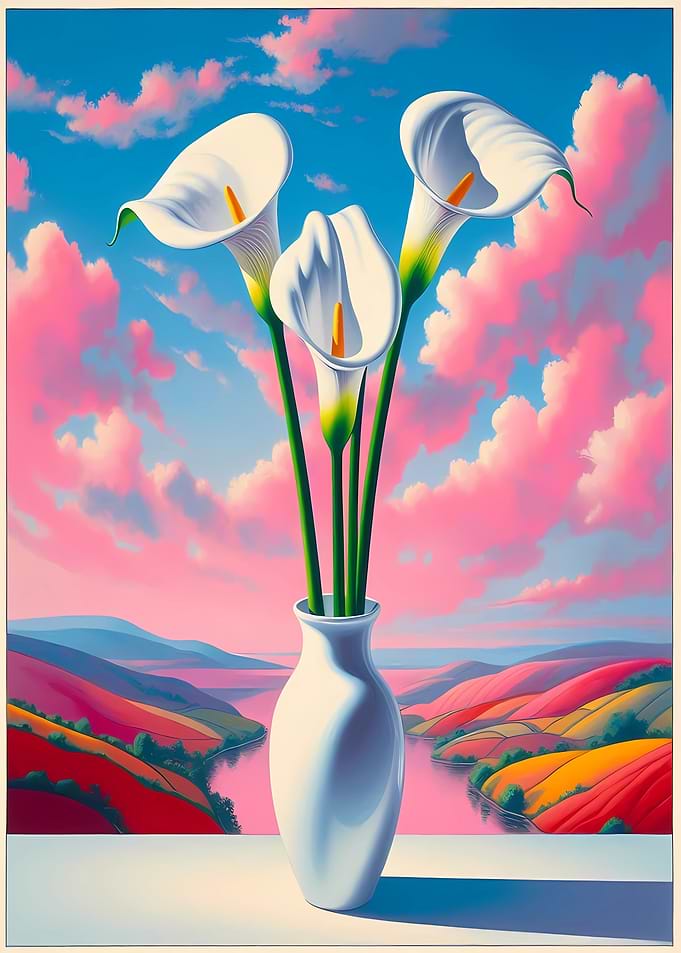 Calla Lilies in Vase