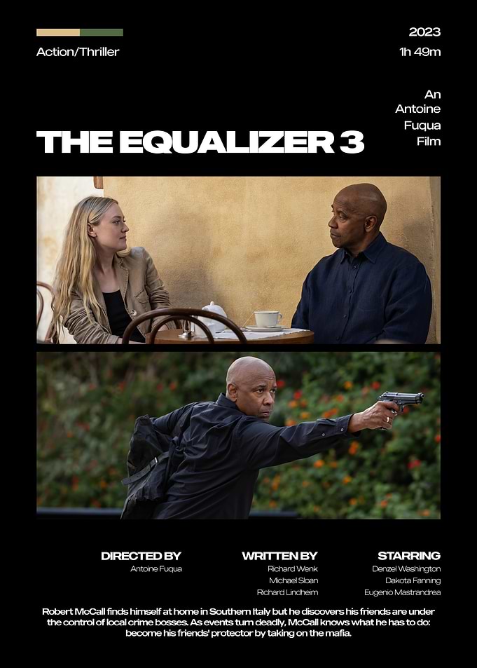 The Equalizer 3 Movie Poster